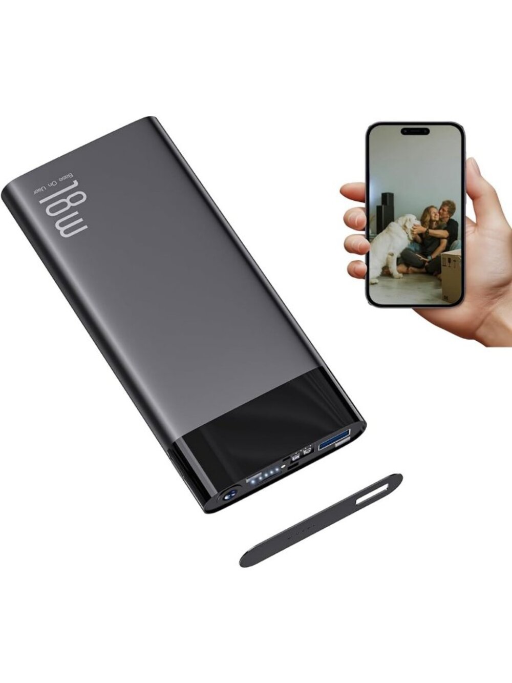 Hidden Camera, Portable USB Phone Charger Camera/Motion Detection Night Vision